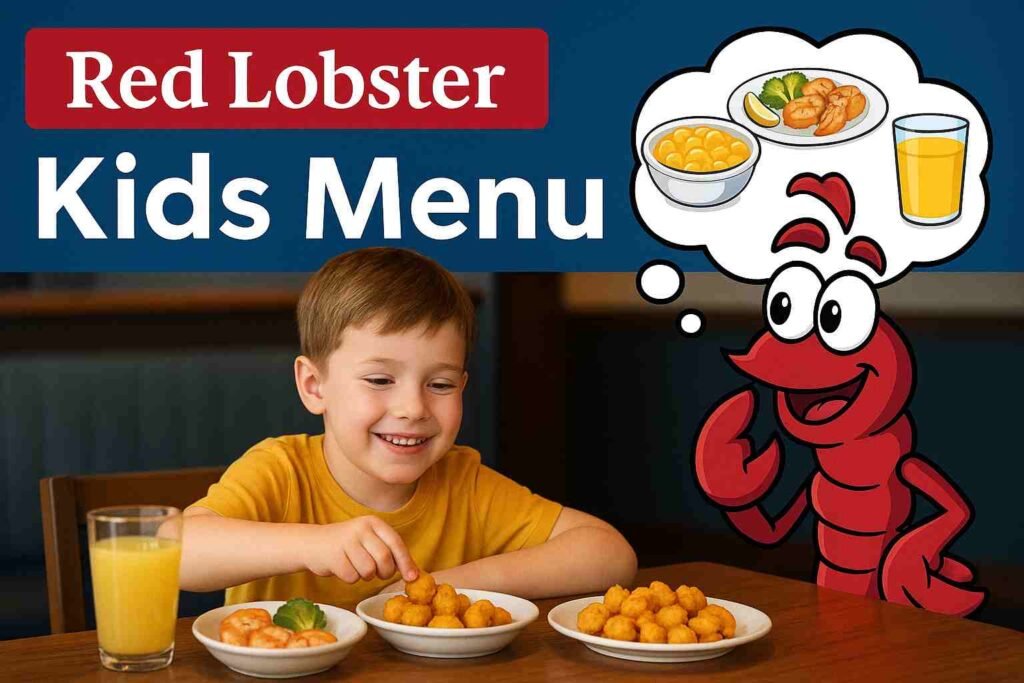 red lobster kids menu